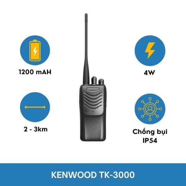 BỘ ĐÀM KENWOOD TK-3000 (3km)